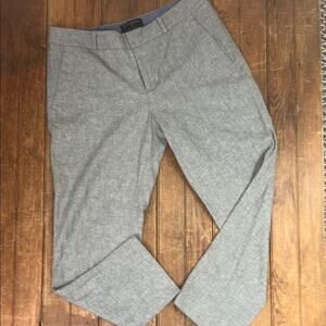 Women’s Banana Republic Gray linen Avery pants Mid rise straight leg size 6